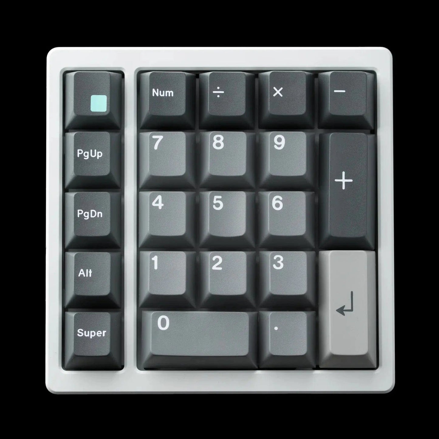 KeebCats Gina macro-numpad by KeebCats - Accessories e-Black Aluminium Plate