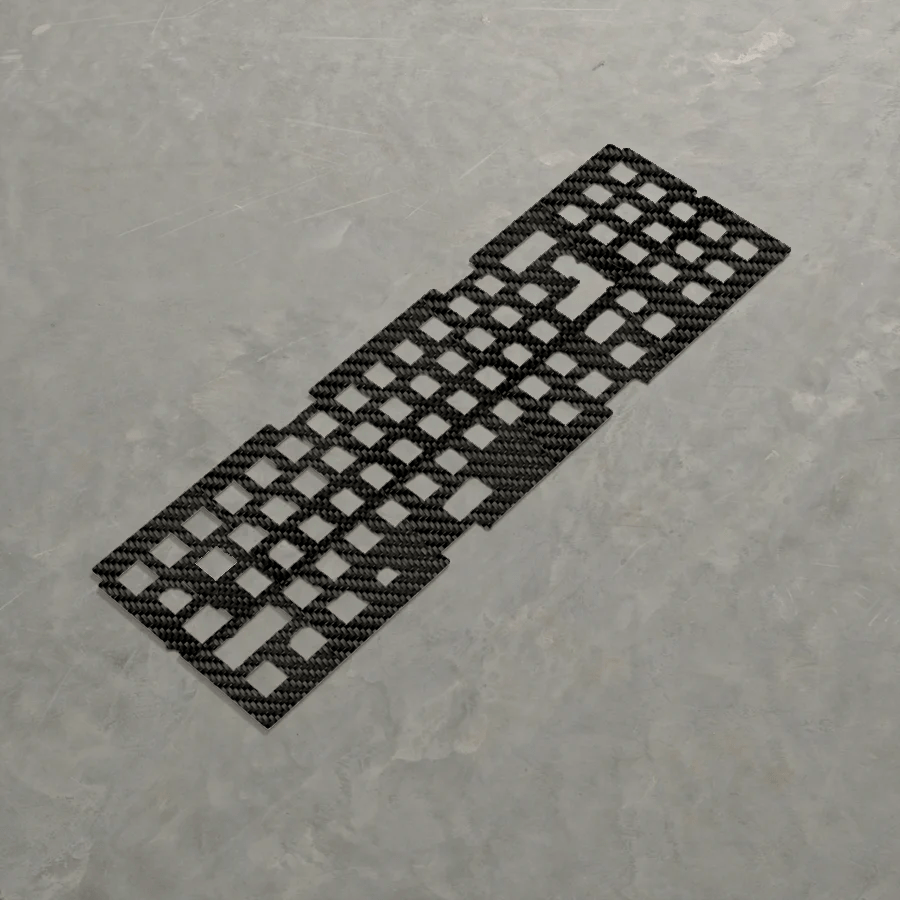 Vortex Model M SSK Keyboard Extra Accessories KeebCats-exclusive Twill Carbon Fibre plate