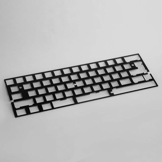 KeebCats UK Scout Plate - Tray Mount 60% with Maximum Layout Support Black FR4