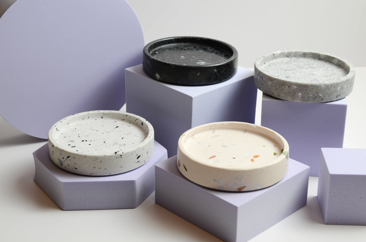 CannonKeys Terrazo Stone Screw Trays