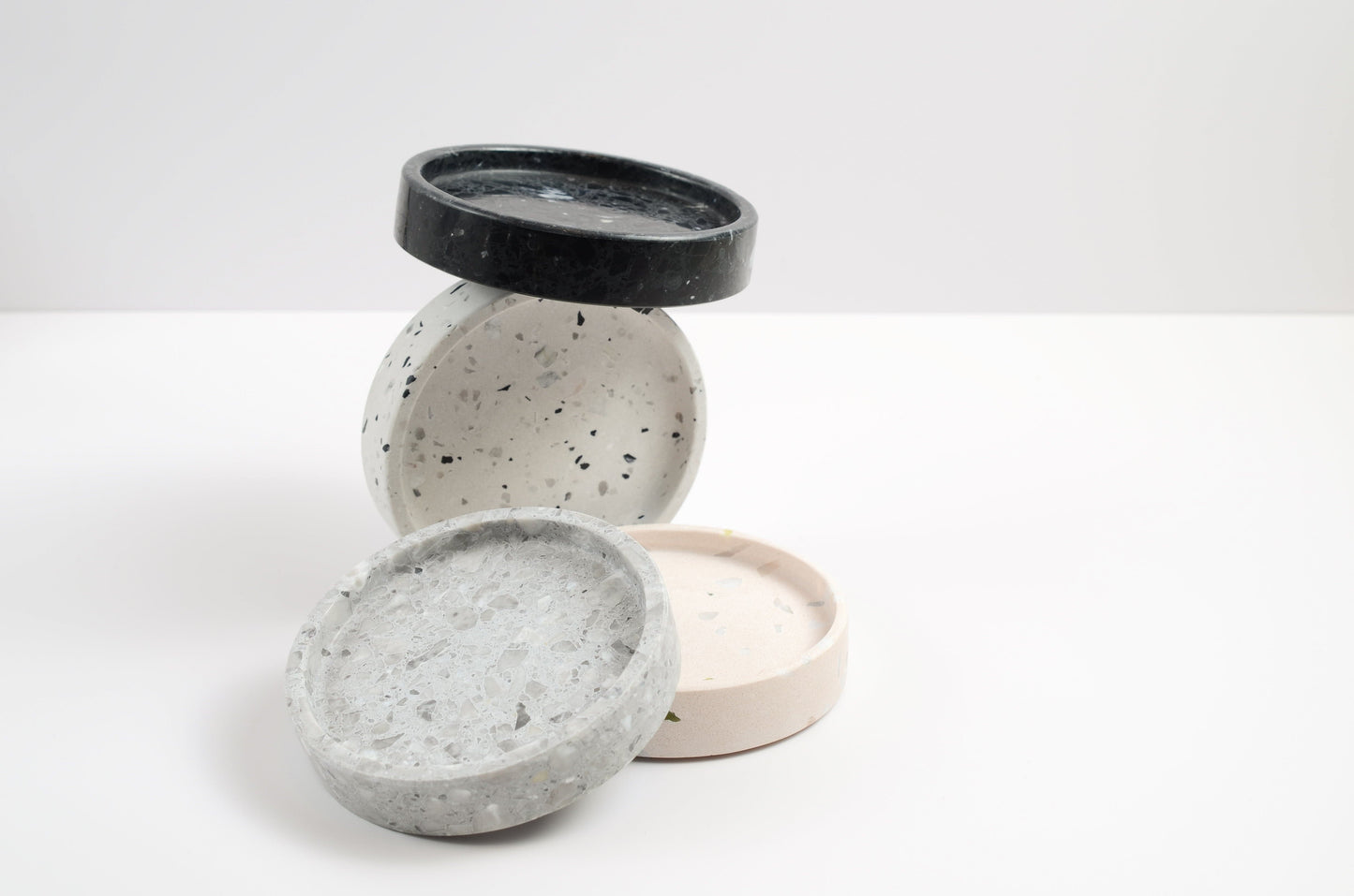 CannonKeys Terrazo Stone Screw Trays