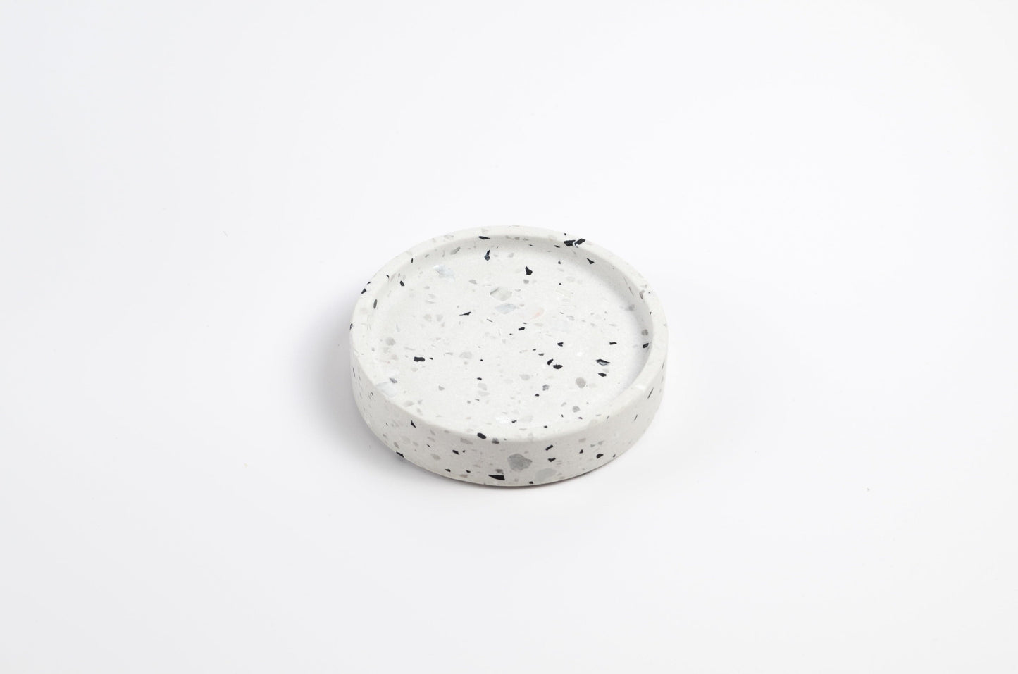 CannonKeys Terrazo Stone Screw Trays White